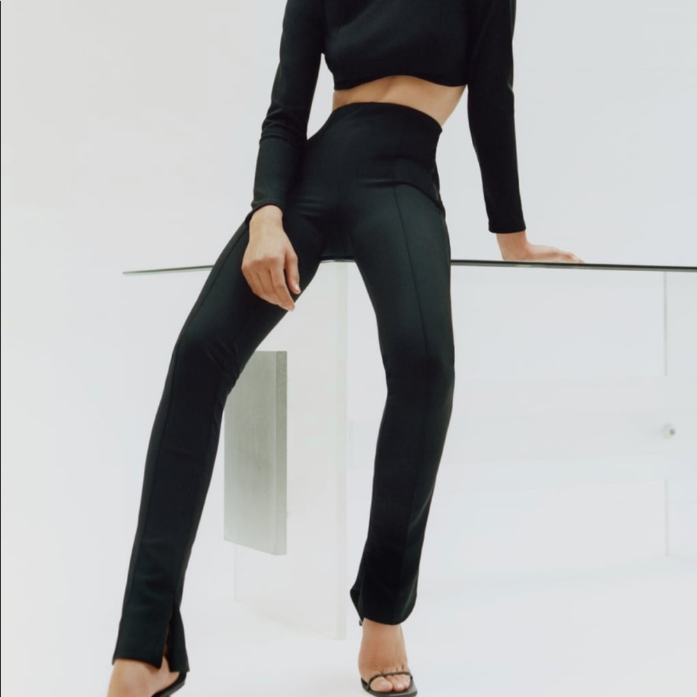 Bi-stretch extra long legging